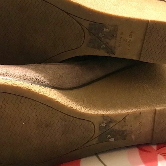 Rock & Candy Tan Suede Wedge Lace-Up Booties 9 - Picture 7 of 9